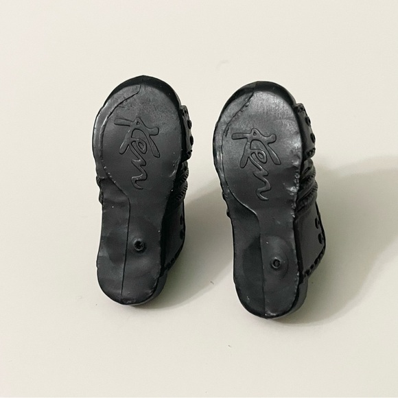 Ken Doll Black Slide Sandals Doll Accessory - Picture 10 of 11